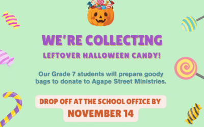 We’re collecting Halloween Candy @school office
