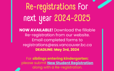 Re-registrations 2024/25 NOW AVAILABLE!